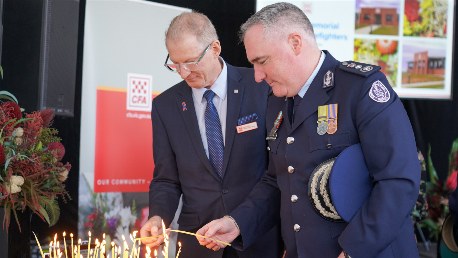 CFA CEO Greg Leach AFSM and CFA Chief Officer Jason Heffernan